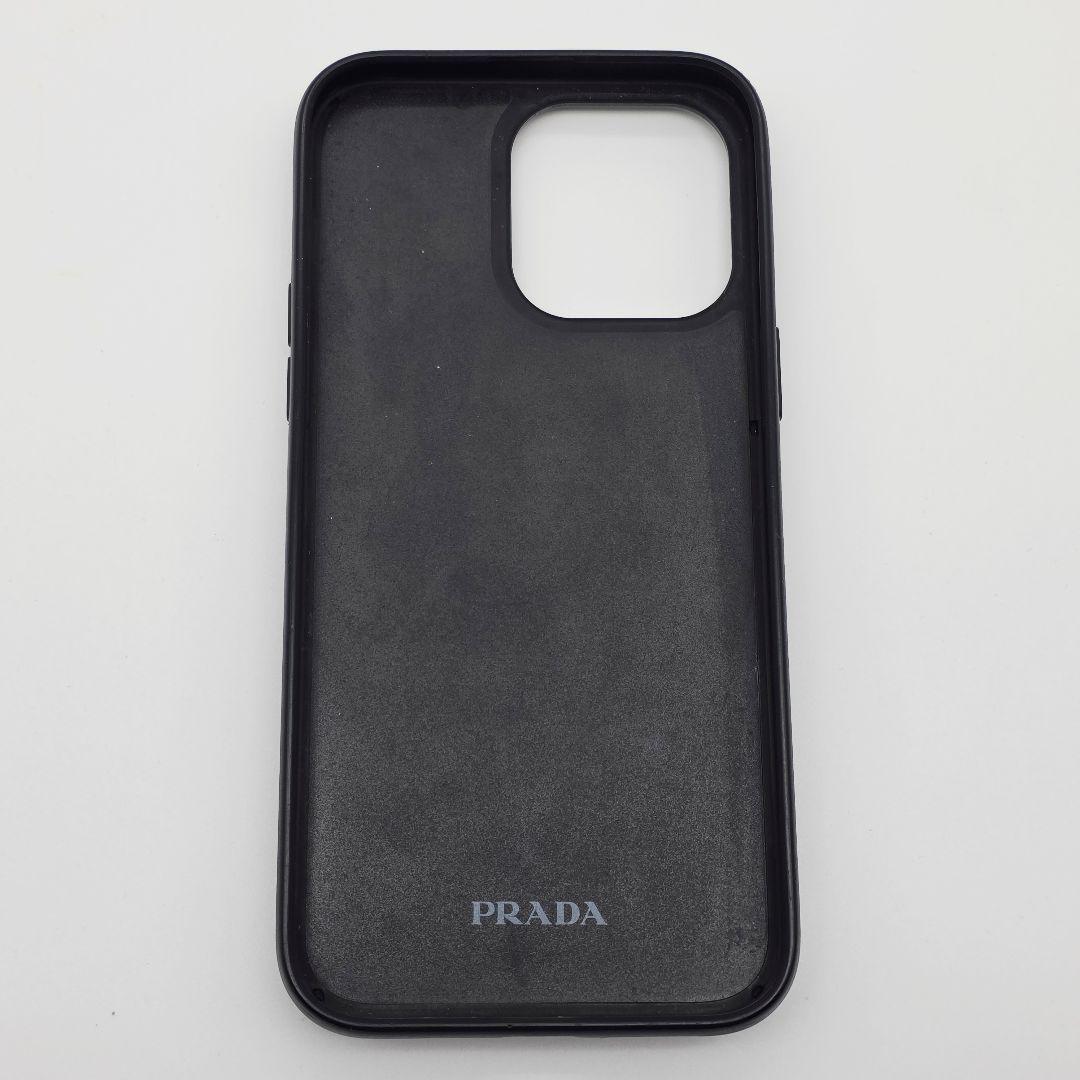 PRADA iPhone14proMAX ケース サフィアーノレザー 三角ロゴ
