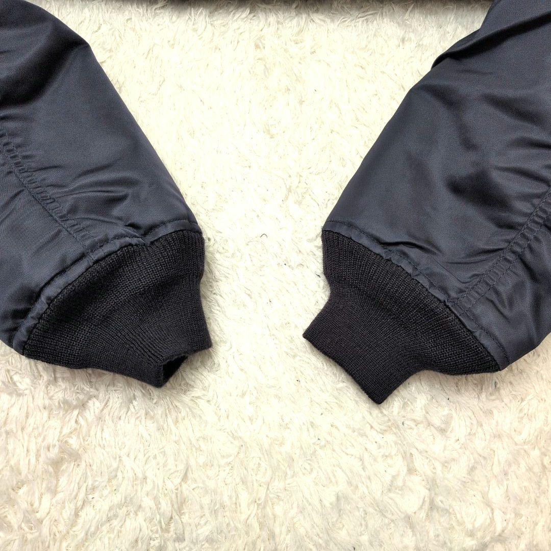 【未使用保管品 タグ付き XL】アヴィレックス　MA-1　リバーシブル　ネイビー