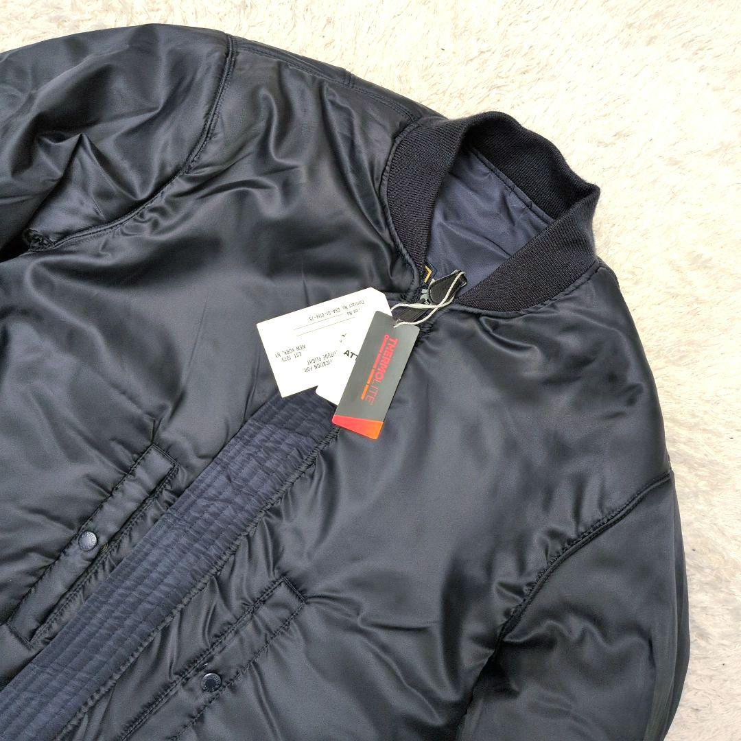 【未使用保管品 タグ付き XL】アヴィレックス　MA-1　リバーシブル　ネイビー