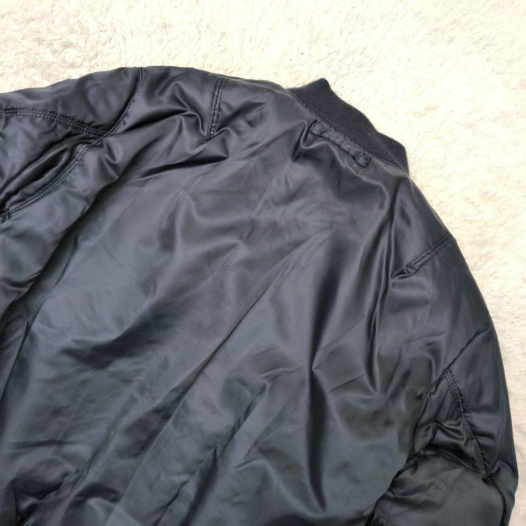 【未使用保管品 タグ付き XL】アヴィレックス　MA-1　リバーシブル　ネイビー