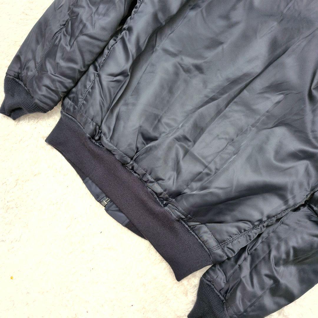 【未使用保管品 タグ付き XL】アヴィレックス　MA-1　リバーシブル　ネイビー