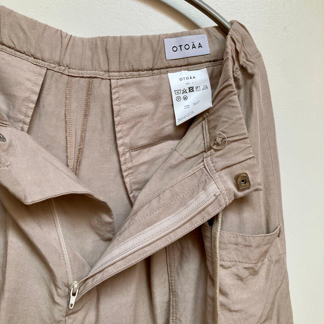 OTOAAオトアー レーヨンリネンバルーンパンツ