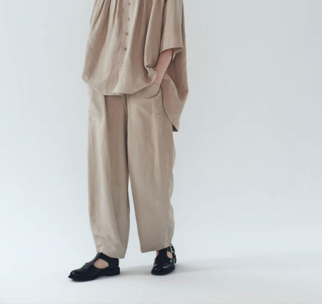 OTOAAオトアー レーヨンリネンバルーンパンツ