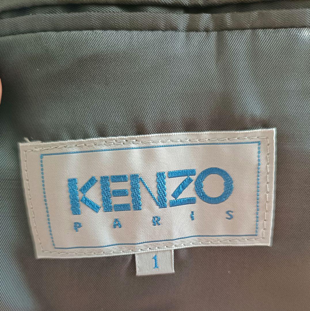 KENZO　ブラック ダブルブレストセットアップ　サイズ1　ウール素材