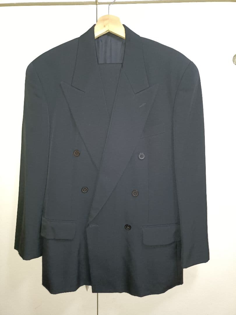 KENZO　ブラック ダブルブレストセットアップ　サイズ1　ウール素材