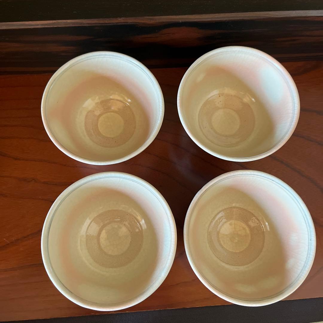 茶道具　数茶碗10客　絵高麗　梅鉢　京焼 平安清和