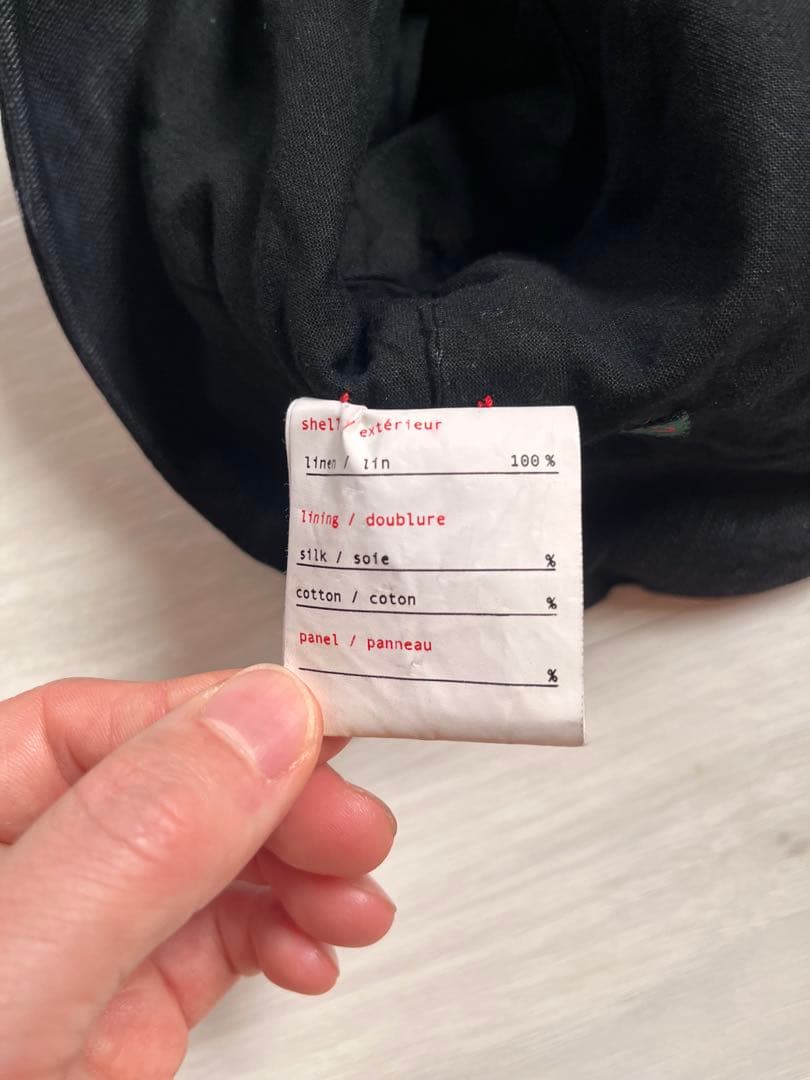 週末限定お値下げCASEY VIDALENC / ブラックリネン　バケットハット