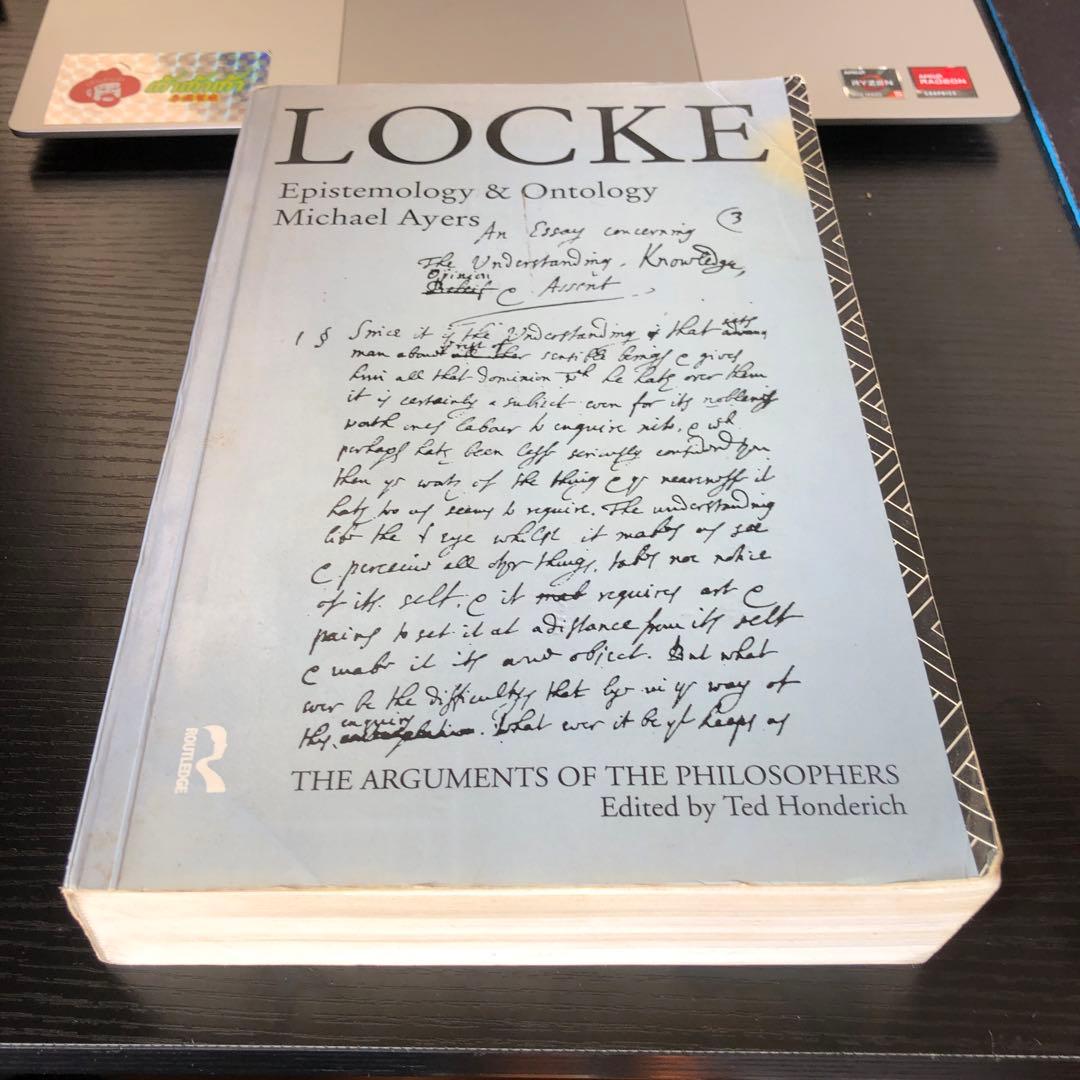 洋書 Locke (Epistemology&Ont)  Michael Ayers