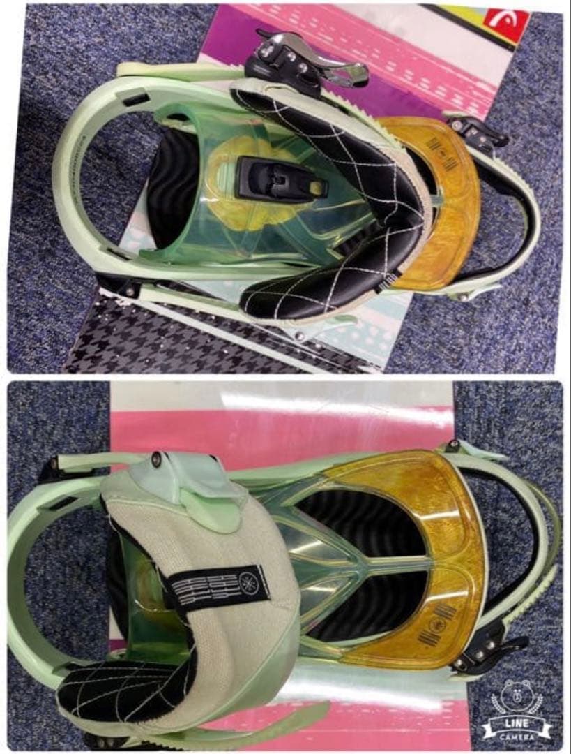 中古品　HEAD 142cmスノーボード3点セット(RE-22)