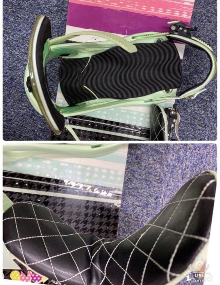 中古品　HEAD 142cmスノーボード3点セット(RE-22)