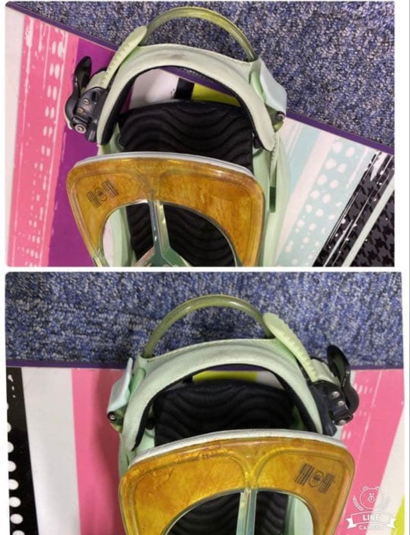 中古品　HEAD 142cmスノーボード3点セット(RE-22)