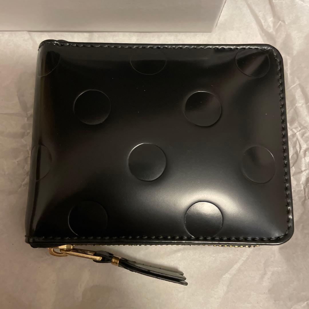 新品　コムデギャルソン　ユニセックス　二つ折り　ポルカ　ドット　SA7100NE