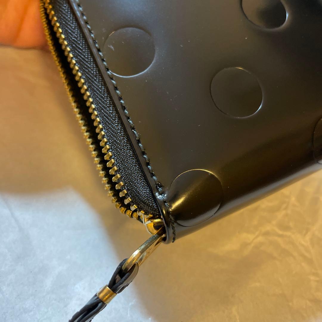 新品　コムデギャルソン　ユニセックス　二つ折り　ポルカ　ドット　SA7100NE