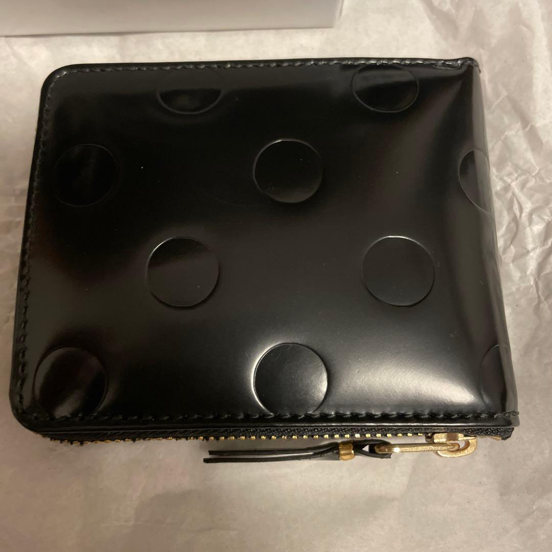 新品　コムデギャルソン　ユニセックス　二つ折り　ポルカ　ドット　SA7100NE