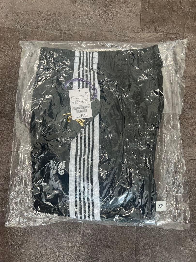 【正規品】ナロートラックパンツ XS ブラック　【Needles】