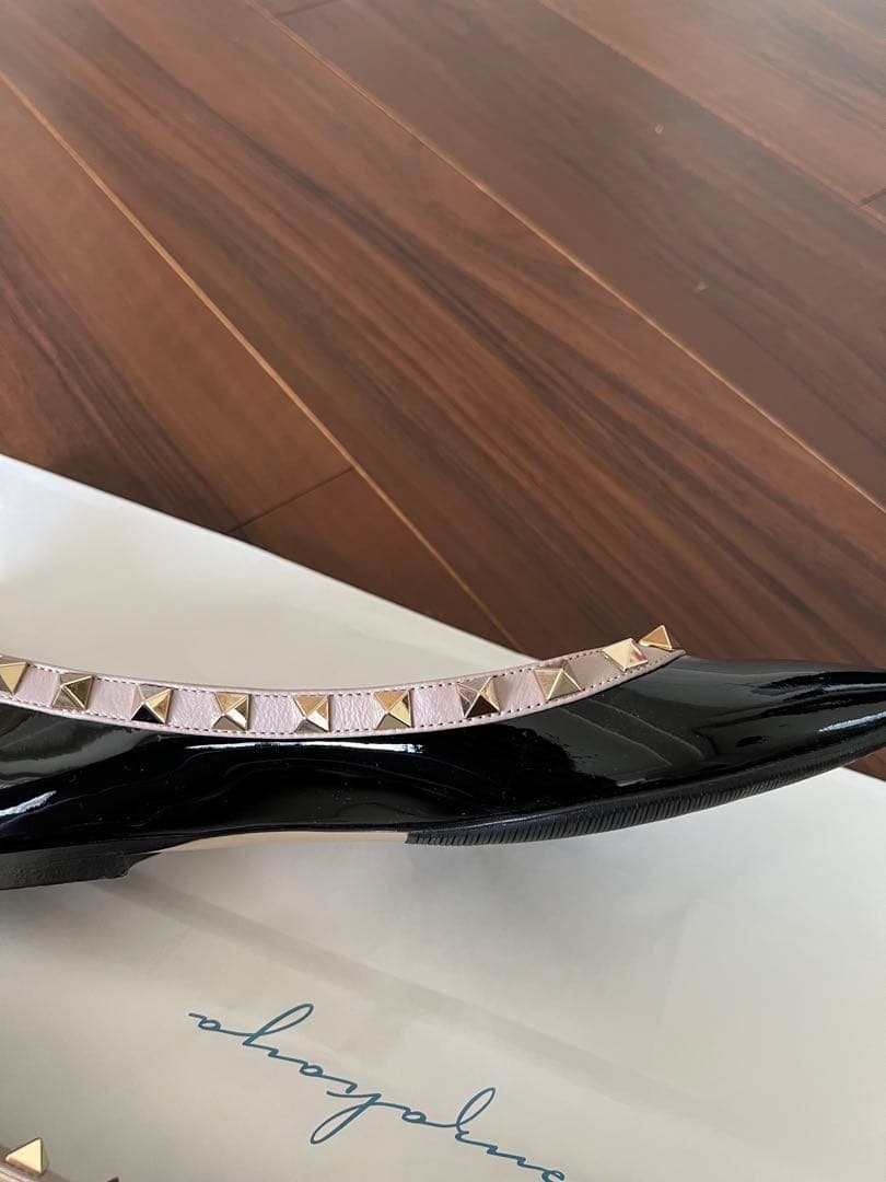 【極美品】Valentino Garavaniロックスタッズフラット37