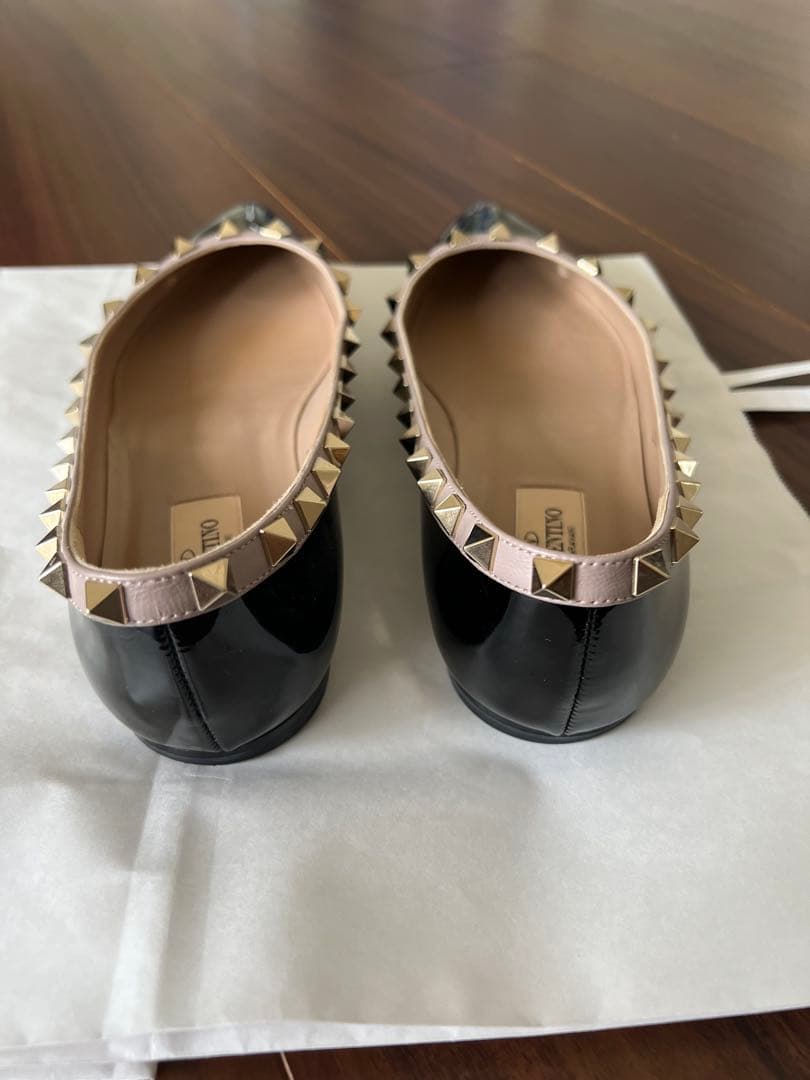 【極美品】Valentino Garavaniロックスタッズフラット37