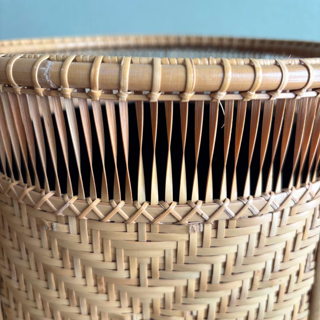 淡々斎好清風籠炭斗　岡田節哉 炭斗