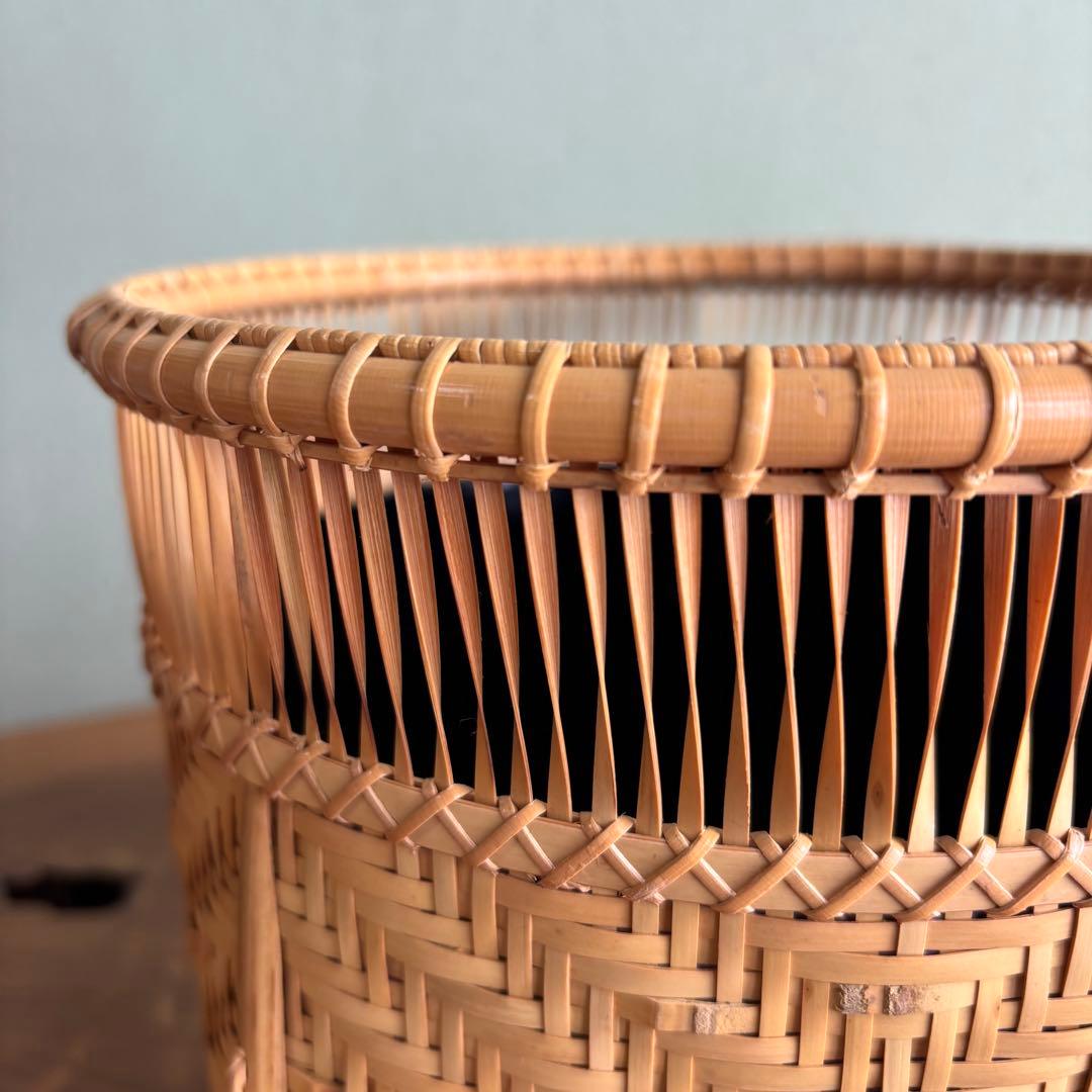 淡々斎好清風籠炭斗　岡田節哉 炭斗