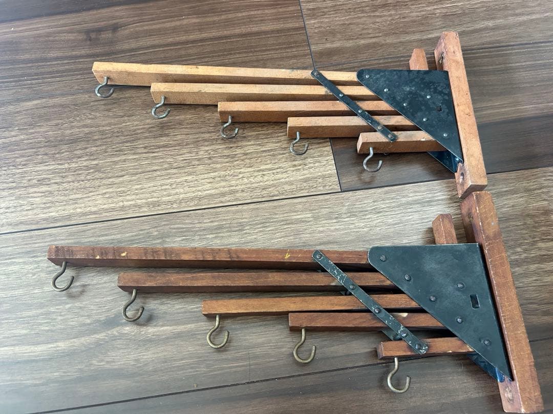 アンティーク1920-30's Folding Hanger2個セット