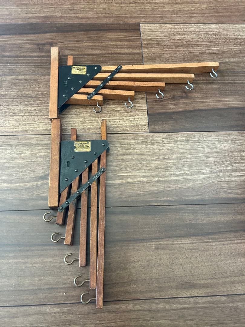 アンティーク1920-30's Folding Hanger2個セット