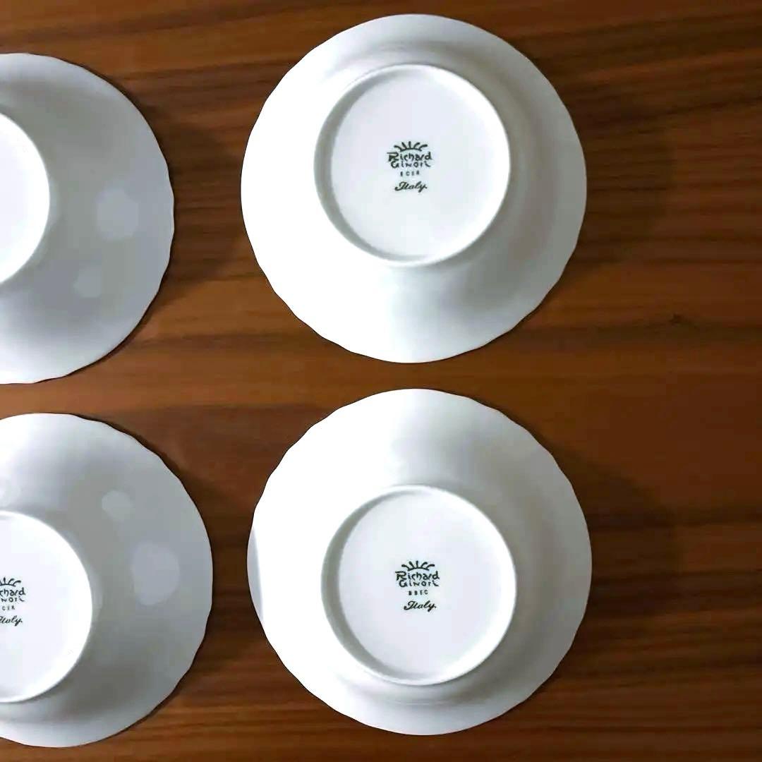 リチャードジノリ　ベッキオホワイト　フルーツソーサー　サラダボウル 6枚