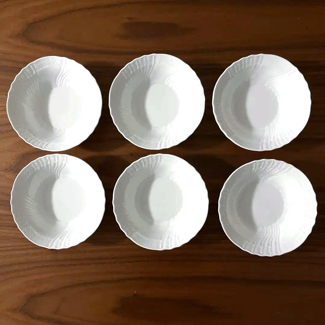 リチャードジノリ　ベッキオホワイト　フルーツソーサー　サラダボウル 6枚
