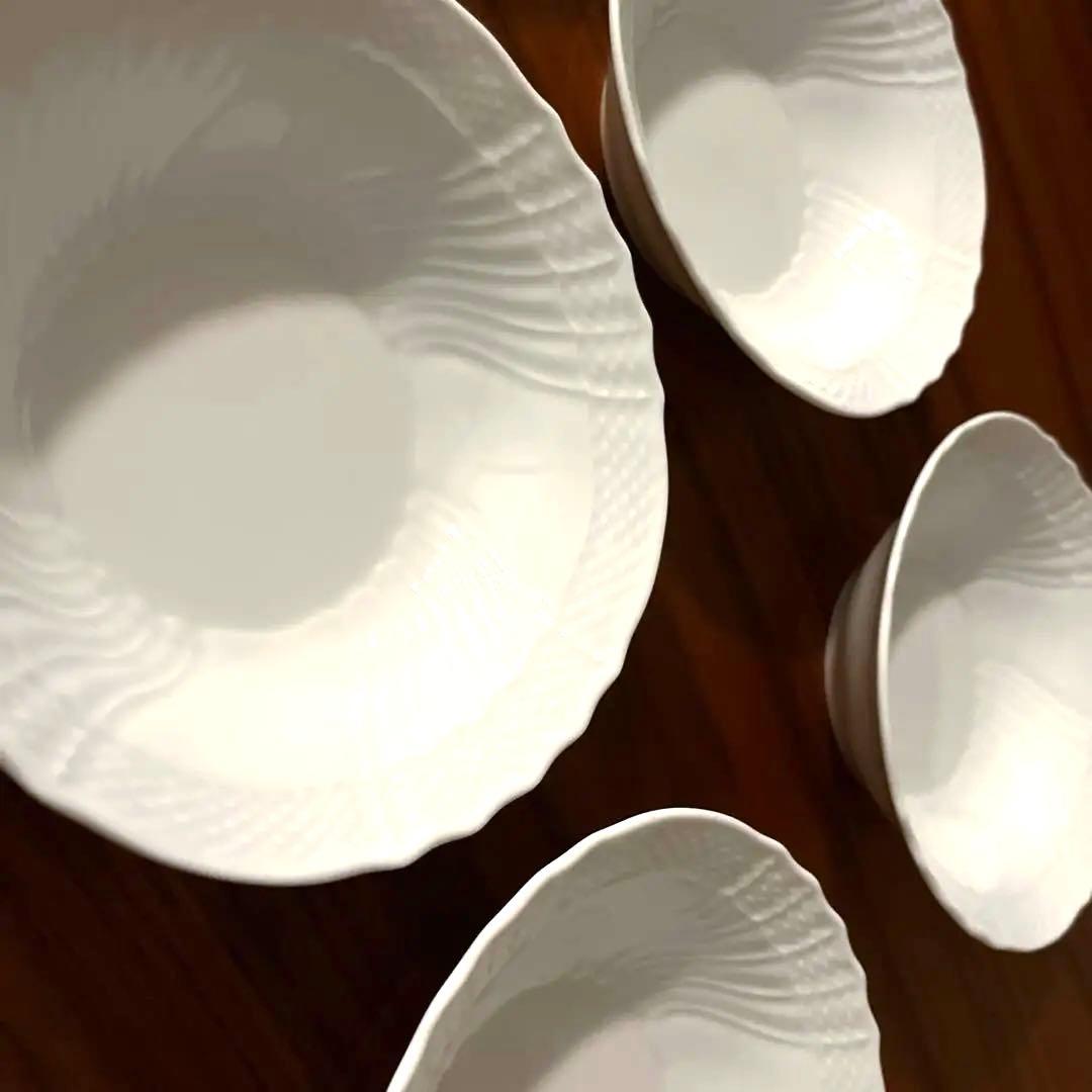 リチャードジノリ　ベッキオホワイト　フルーツソーサー　サラダボウル 6枚