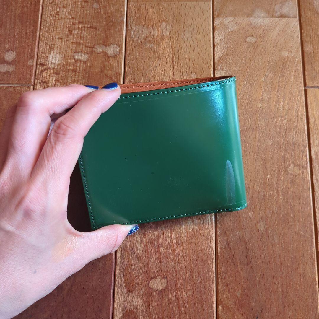 プレリー　二つ折り財布　コードバン