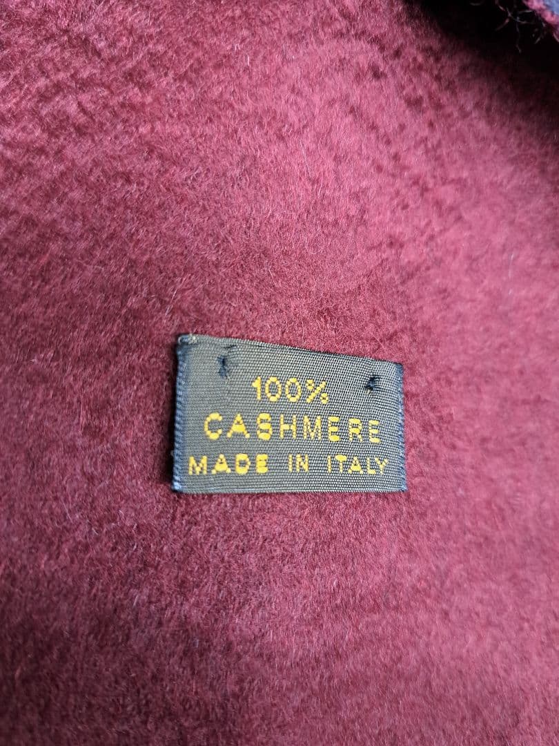 Loro Piana ロロピアーナ カシミヤマフラー ペイズリー ボルドー