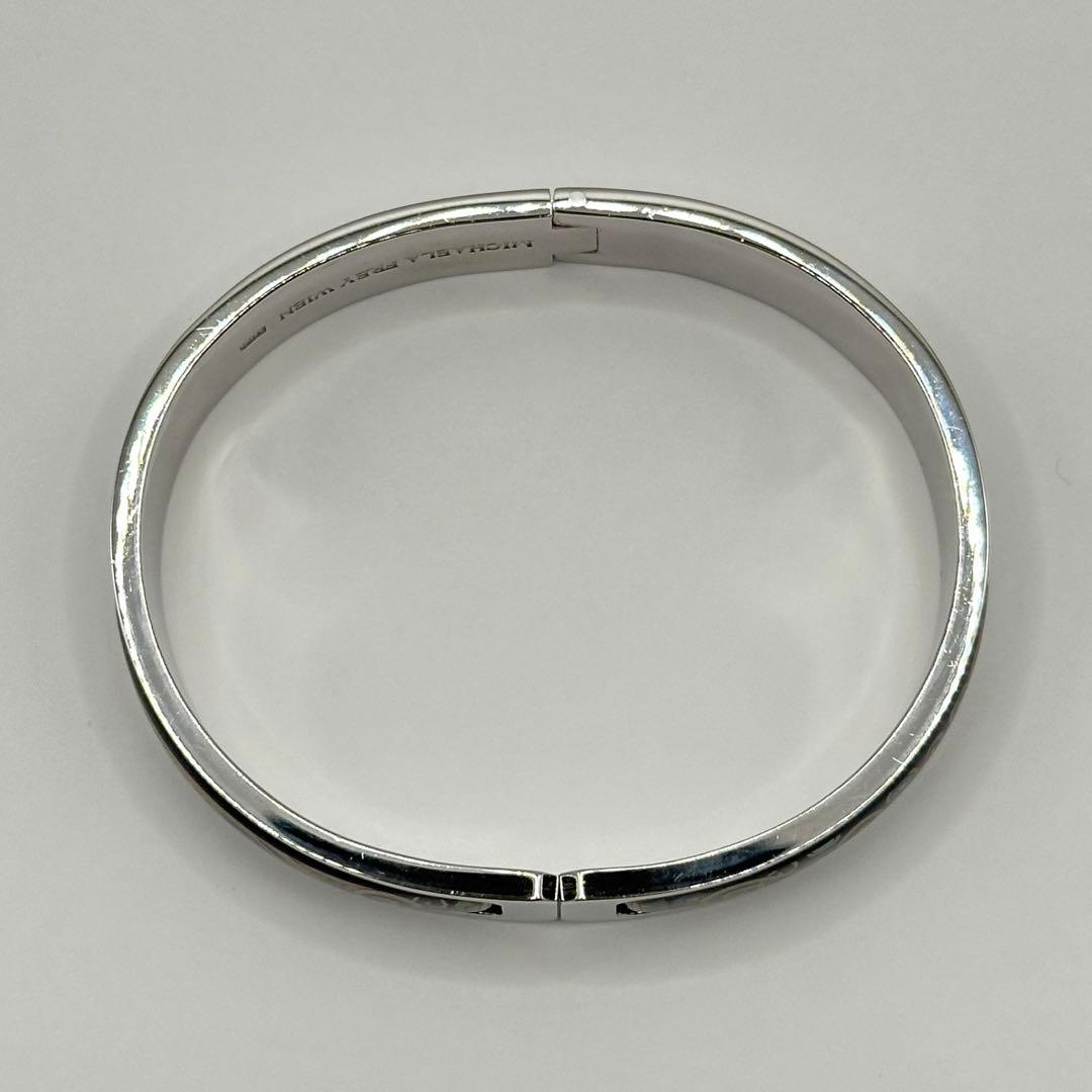 【美品】ミカエラフレイ バングル シルバーカラー
