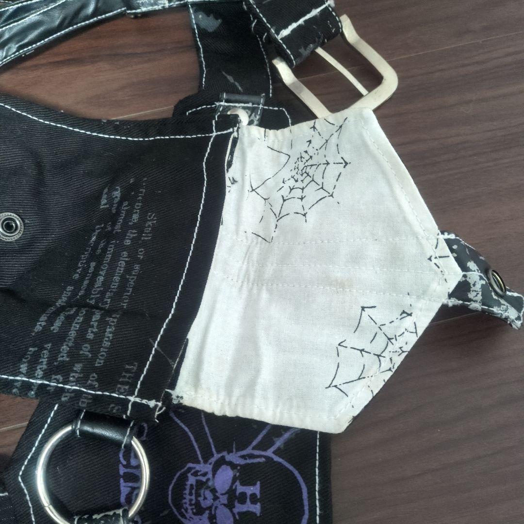 h.naoto　スカルプリント スカート付き　ウエストポーチ　ゴシック