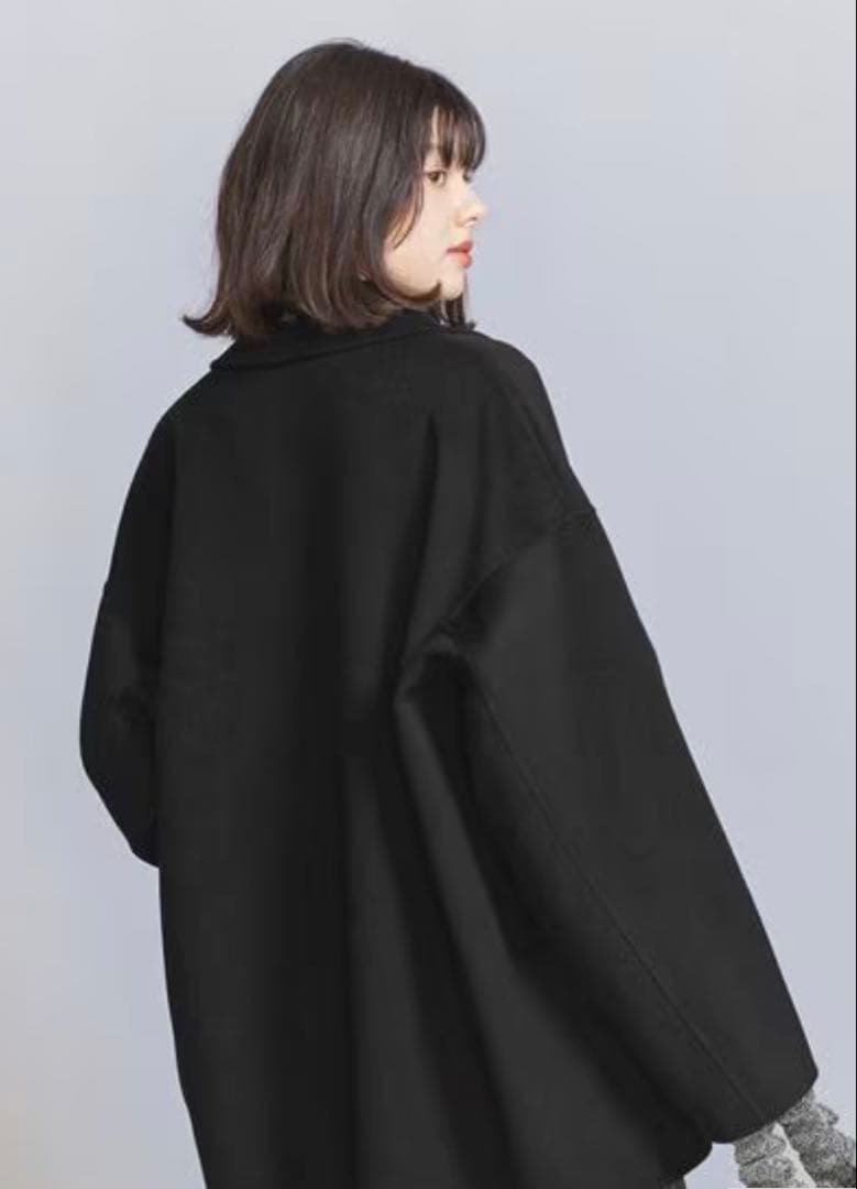 BEAUTY&YOUTH リバー テーラード ミドルコート ブラック M
