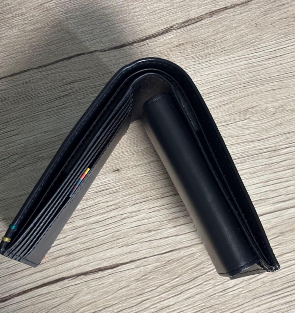 Paul Smith ブラック 二つ折り財布 箱付き　【美品】