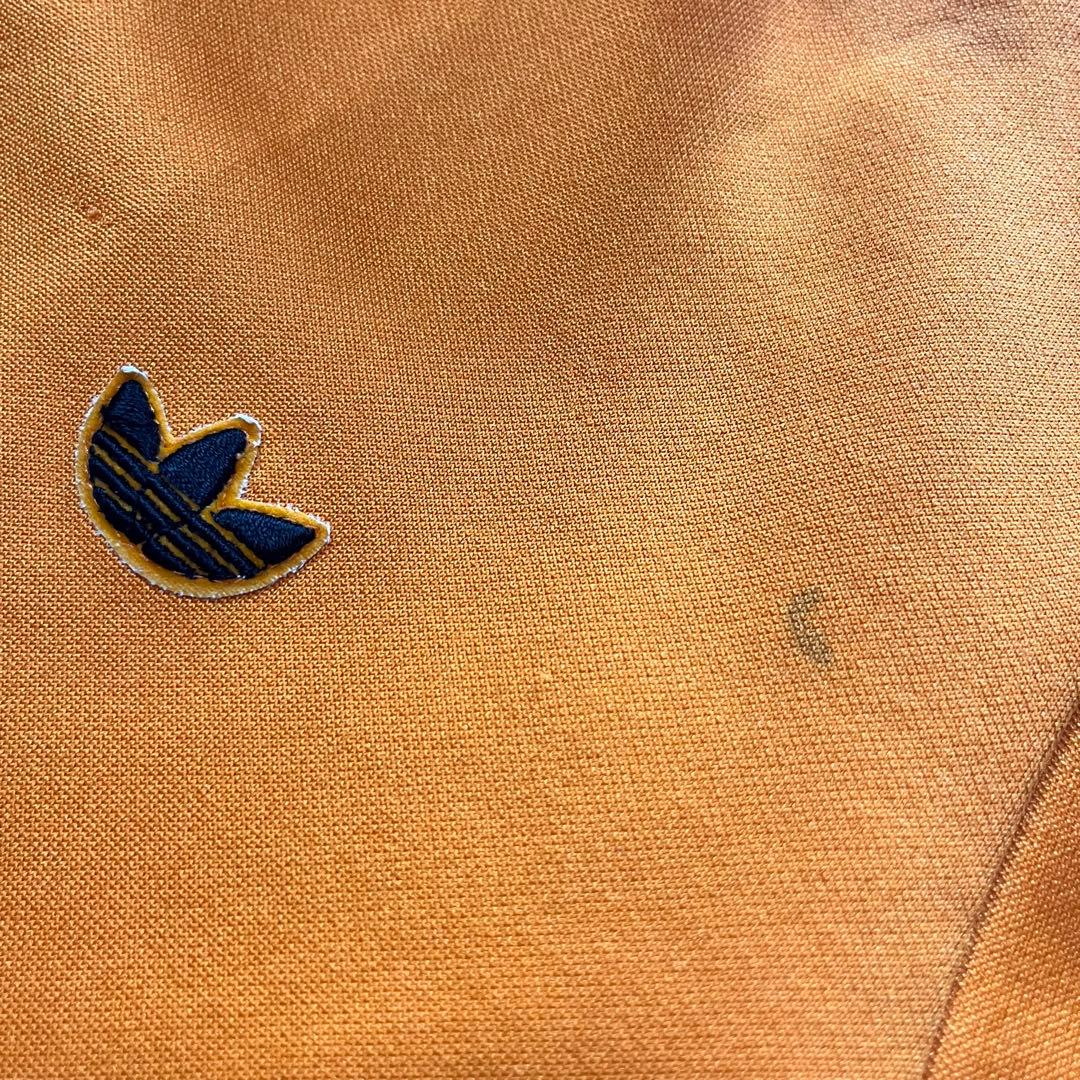 ◎70s adidas トラックジャケット デサント オレンジ 小松菜奈 80s