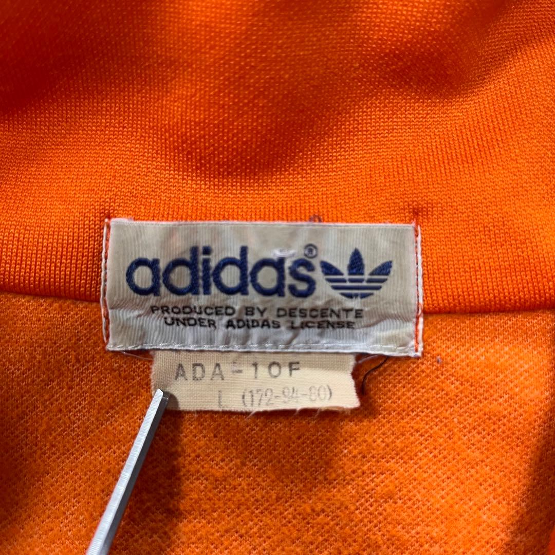 ◎70s adidas トラックジャケット デサント オレンジ 小松菜奈 80s