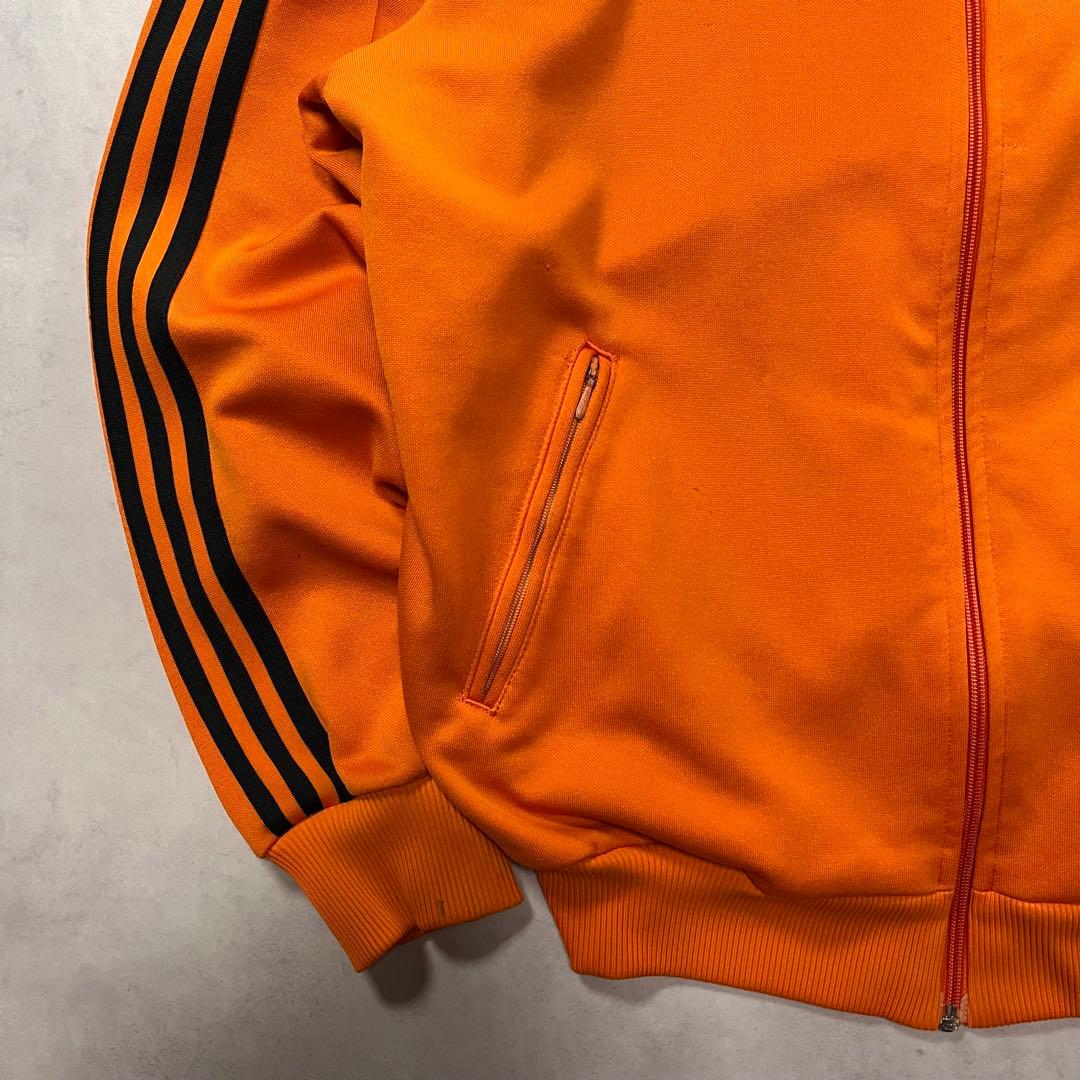 ◎70s adidas トラックジャケット デサント オレンジ 小松菜奈 80s