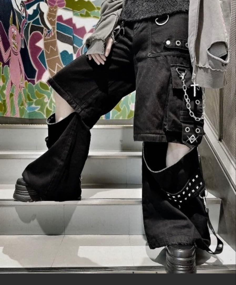 『REFLEM/レフレム』2WAYワイドデニムカーゴパンツ