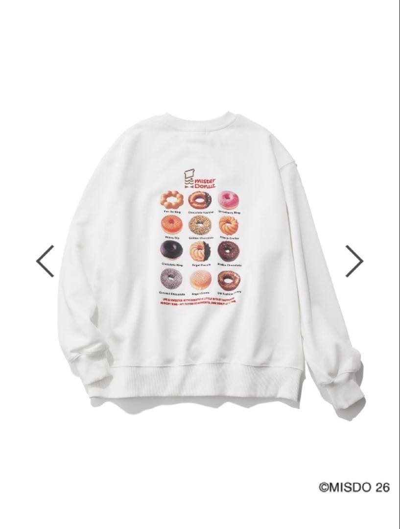 LEPSIM×Mister Donut フォトクルースウェット ドーナツプリント