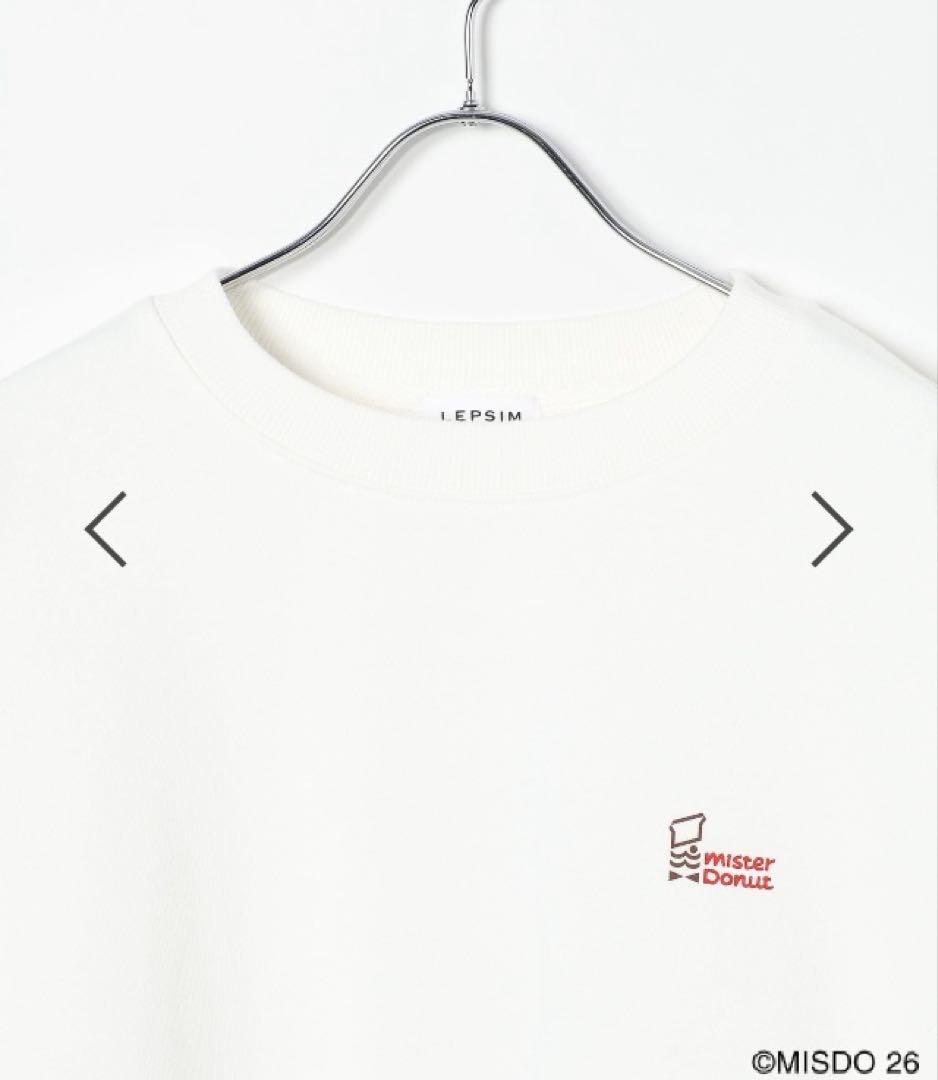 LEPSIM×Mister Donut フォトクルースウェット ドーナツプリント