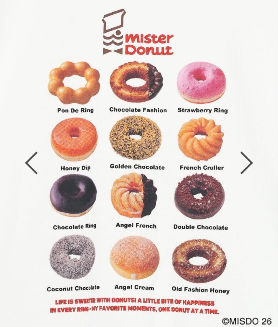 LEPSIM×Mister Donut フォトクルースウェット ドーナツプリント