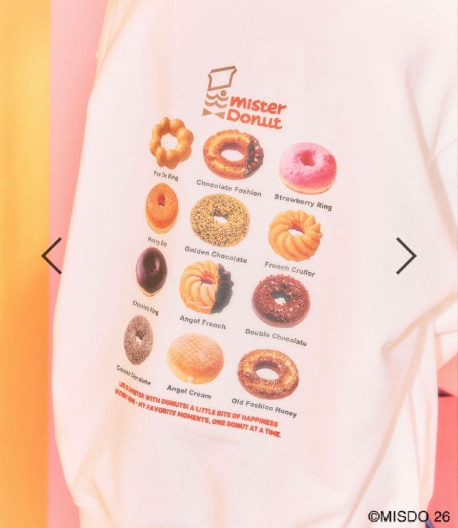 LEPSIM×Mister Donut フォトクルースウェット ドーナツプリント
