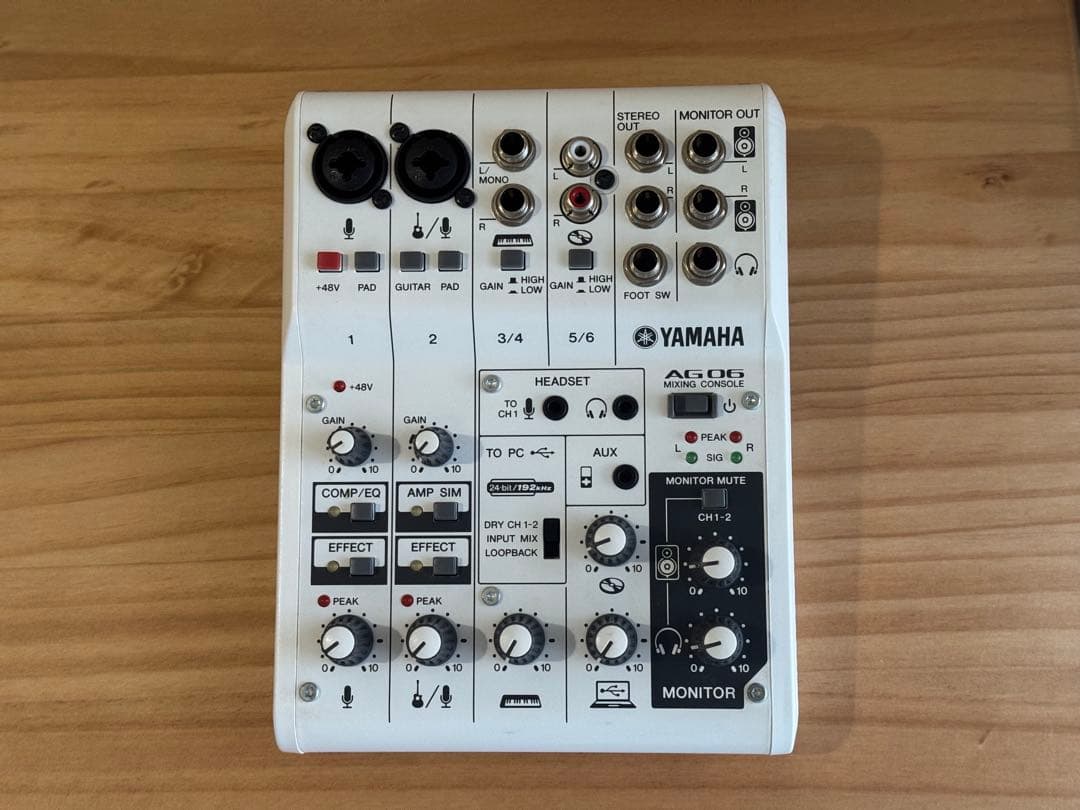 YAMAHA AG06 オーディオインターフェイス