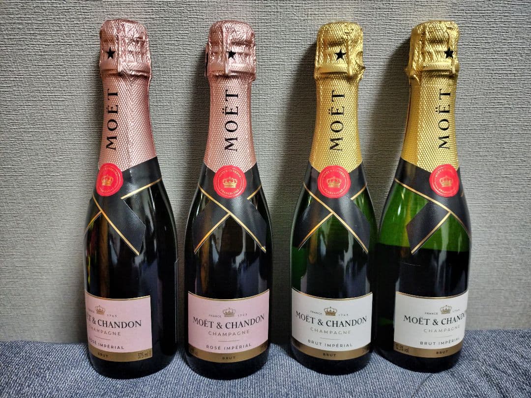 モエ・シャンドン　モエ・シャンドン　ロゼ　ハーフボトル４本セット