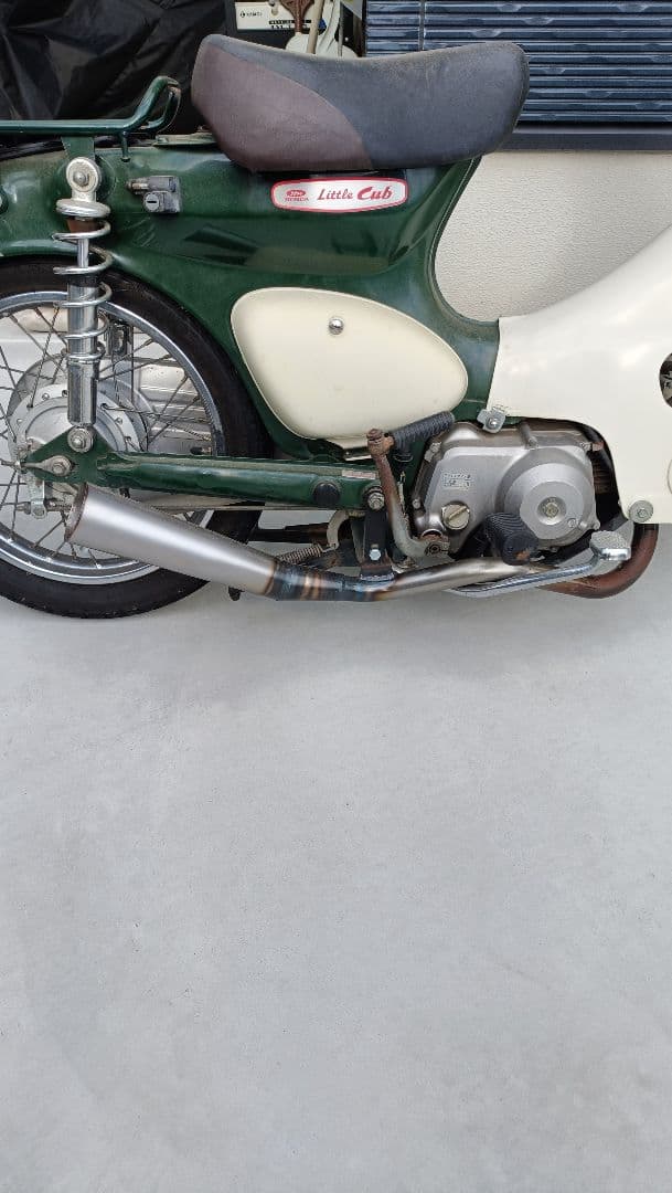 小鉄管/スーパーカブ/リトルカブ/メガホンマフラー70φ