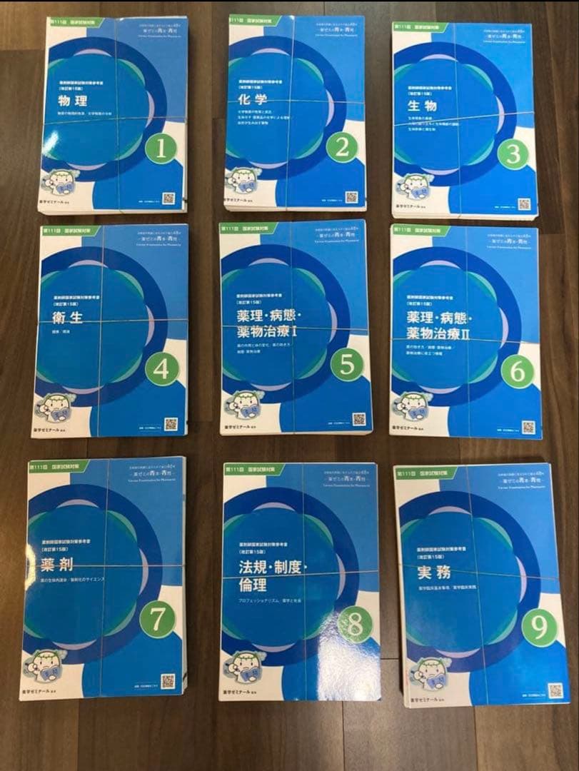 第111回薬剤師国家資格　青本・青問 ※裁断済み(書き込みなし)