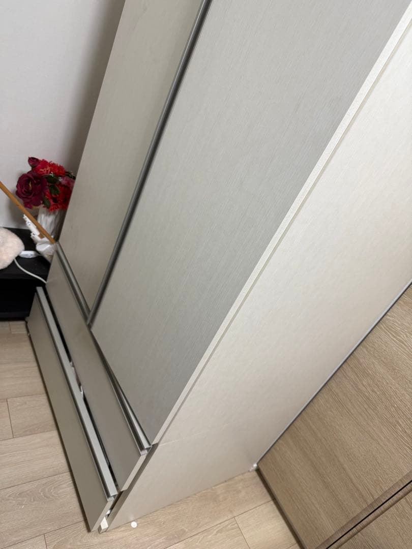 ⚠️専用 ホワイト スライド式扉 引き出し付き箪笥