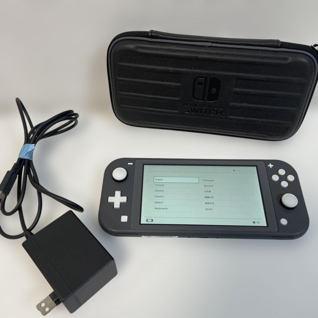 Nintendo Switch Lite グレー 本体 ケース付き