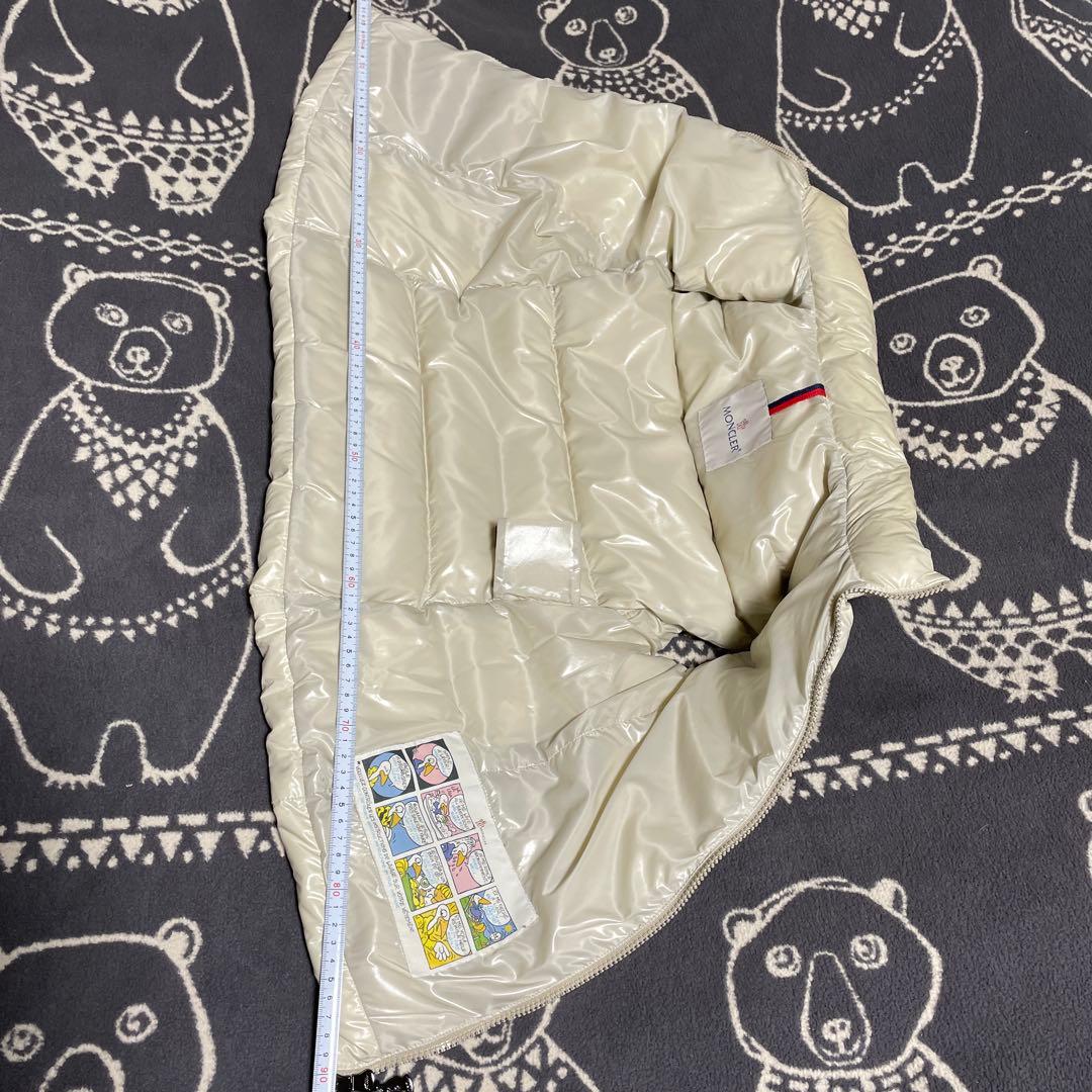 MONCLER オフホワイトダウンベスト