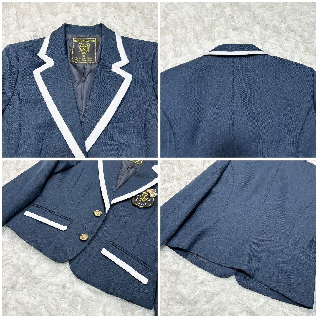 【美品】レピピアルマリオ フォーマル スーツ キッズ 160 卒服 紺ブレ